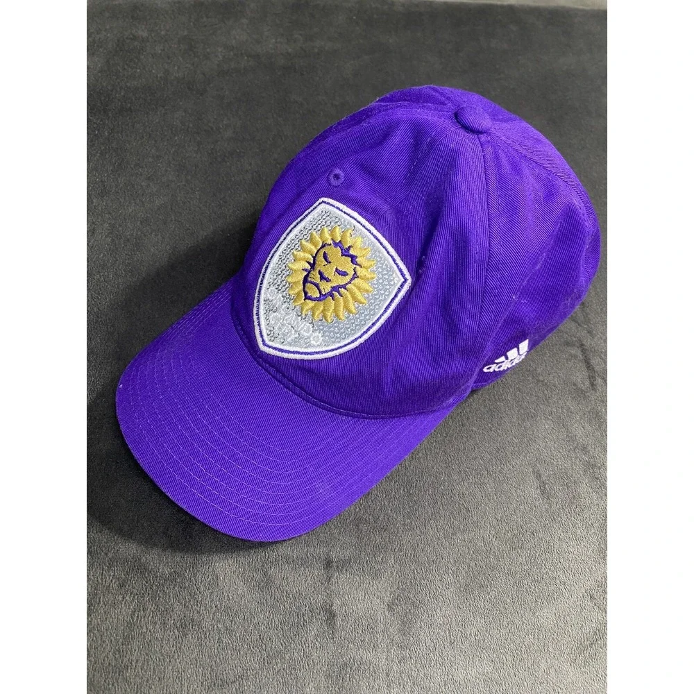Orlando City Hat Cap Snap Back Purple MLS Soccer Futbol Football Adidas Sequins‎